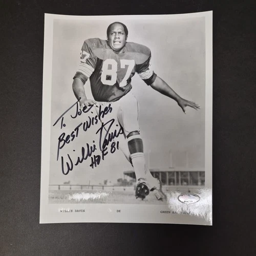 Willie Davis Green Bay Packers Signed 8x10 Photo no Coa card PSA/DNA