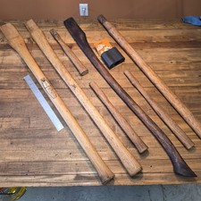 NEW Vintage Axe & Hatchet Handles Size Set Lot American Hickory PRISTINE US