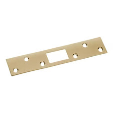1-1/4 In. X 6 In. Polished Brass Security Deadbolt Door Strike Free Shipping