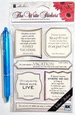 Family Vacation Sticko Stickers Scrapbooking Card Making Journal Planner