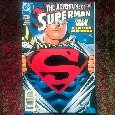 Adventures of Superman #596 Key Issue by Mike Wieringo 2001 DC Comics Excellent