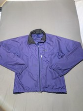 Vintage Patagonia Jacket Mens LG Purple Full Zip Outdoor Windbreaker Hiking 99