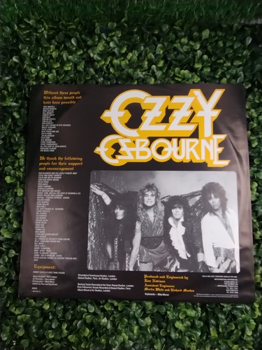 Ozzy Osbourne The Ultimate Sin Vinyl LP Record 1st Press Hype Sticker & Insert - Picture 3 of 12