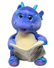 Cuddle Barn Story Time Dragon Animated  Talking Plush Reads Fairy Tales 10"H