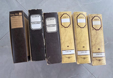 6 Vintage 100 Capacity Film Slide Projector Carousel Trays w/Boxes