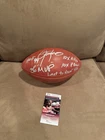 Lawrence Taylor Signed "Duke" Stat Football, JSA, 5 Inscriptions New York Giants