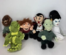 Stuffins Universal Studio 9" Monsters 1999 Plush Dracula Wolfman Hunchback Lot 6