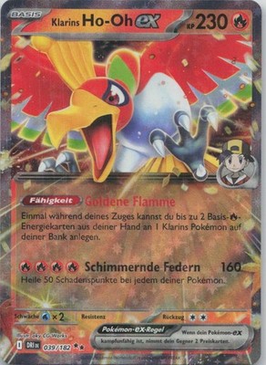 Pokémon Ethan's Ho-Oh ex Ewige Rivalen #39 NM DE