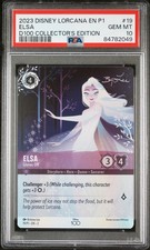 2023 DISNEY LORCANA EN P1-PROMO 19 ELSA - GLOVES OFF PSA 10