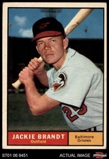 1961 Topps #515 Jackie Brandt Orioles 3 - VG