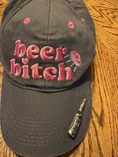 Womens Baseball Hat ,With Actual Beer Opener, New