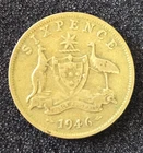 1946 Australia Sixpence — photo from another recent sale
