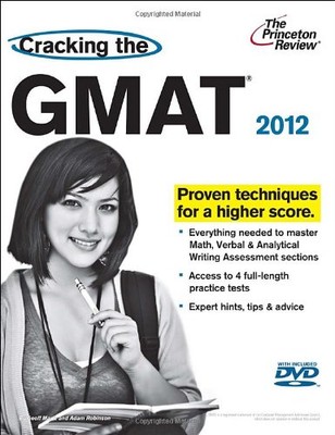 CRACKING THE GMAT WITH , 2012 EDITION (GRADUATE SCHOOL By Princeton Review *VG+*