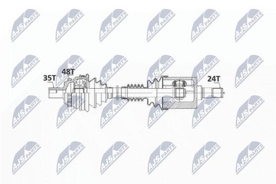 Original NTY Antriebswelle NPW-ME-023 für Mercedes-Benz