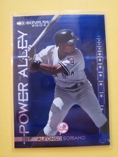 2004 Donruss Power Alley Blue #7 Alfonso Soriano 168/1000 - New York Yankees