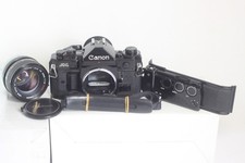 Canon A-1 SLR Film Camera Black  FD 50mm F/1.4 S.S.C Lens  DATA BACK A