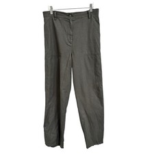 Eileen Fisher organic cotton green hemp tapered ankle suz pants size 1X