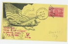 Mr Fancy Cancel WW II Patriotic Yellow Aircraft Flag Heroes Day 7/17/42 #221