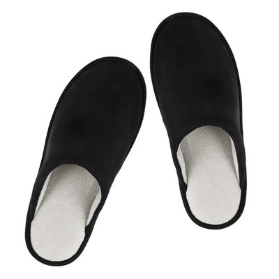 riemot Men's Memory Foam Slippers Furless Warm Fluffy Household Shoes