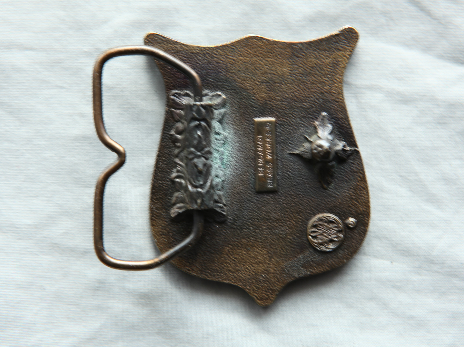 Vintage Bergamot Brass Works USA Olympics 1980 Belt B… Gem