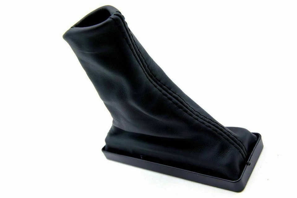 Se adapta a Land Rover Range Rover 1996-2002 PVC Cuero E Freno Bota Cubierta Recubrimiento Negro Foto 2 de 4