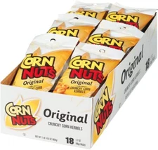 CORN NUTS Original Crunchy Corn Kernels Snack, 18 Count (Pack of 2)