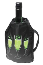 Freeze and Chill Wine Cooler Bag | BLACK | One Bottle Capacity