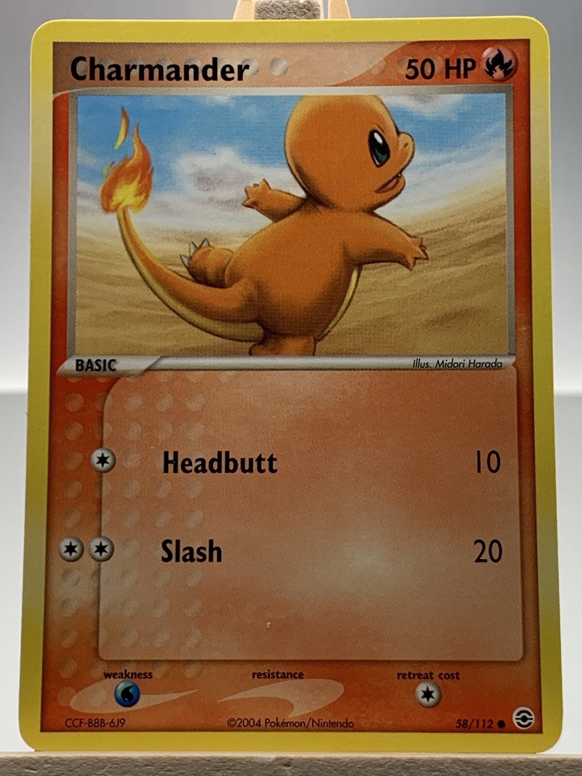 Charmander 58/112 Pokemon TCG Ex Fire Red Leaf Green 2004 Common Basic NM