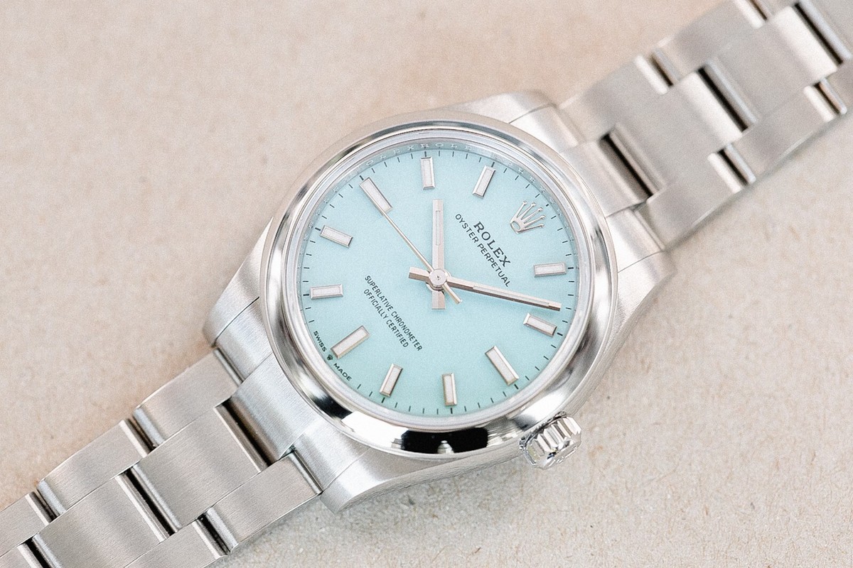 ROLEX 31 Oyster Perpetual TIFFANY Turquoise Blue - 277200 OP 31mm
