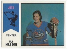 1974-75 OPC WHA HOCKEY #4 ULF NILSSON ROOKIE - EX+/NRMT-