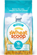 Natural Wheat Cat Litter, Original, Fast Clumping with Odor Neutralizing Enzymes