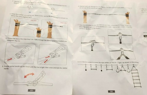 Curso de obstáculos de guerrero ninja Jugader 50 ft para niños, ver detalles - Imagen 7 de 12