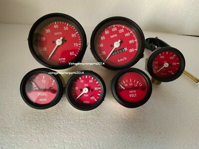 Smiths 52mm Kit- Temp oil + Oil + Fuel +volt + Speedo 0-180KMH + 0-80RPM 85MM RB