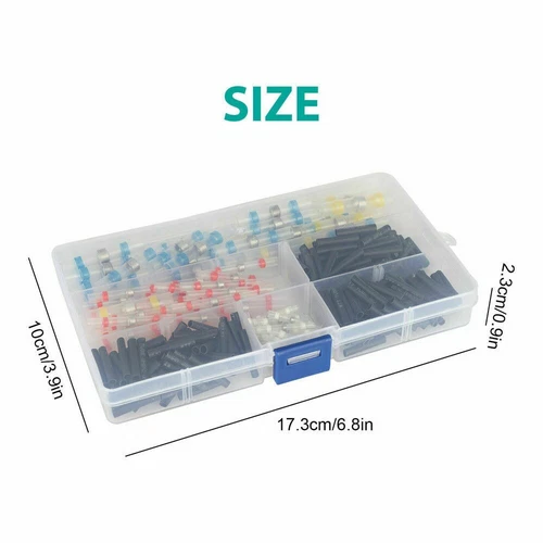 420Pcs Solder Seal Sleeve Heat Shrink Electric Butt Wire Connectors Terminal Kit - Picture 2 of 12