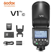 Godox V1PRO-C Runder Kopf Kamera Blitz Flash ...