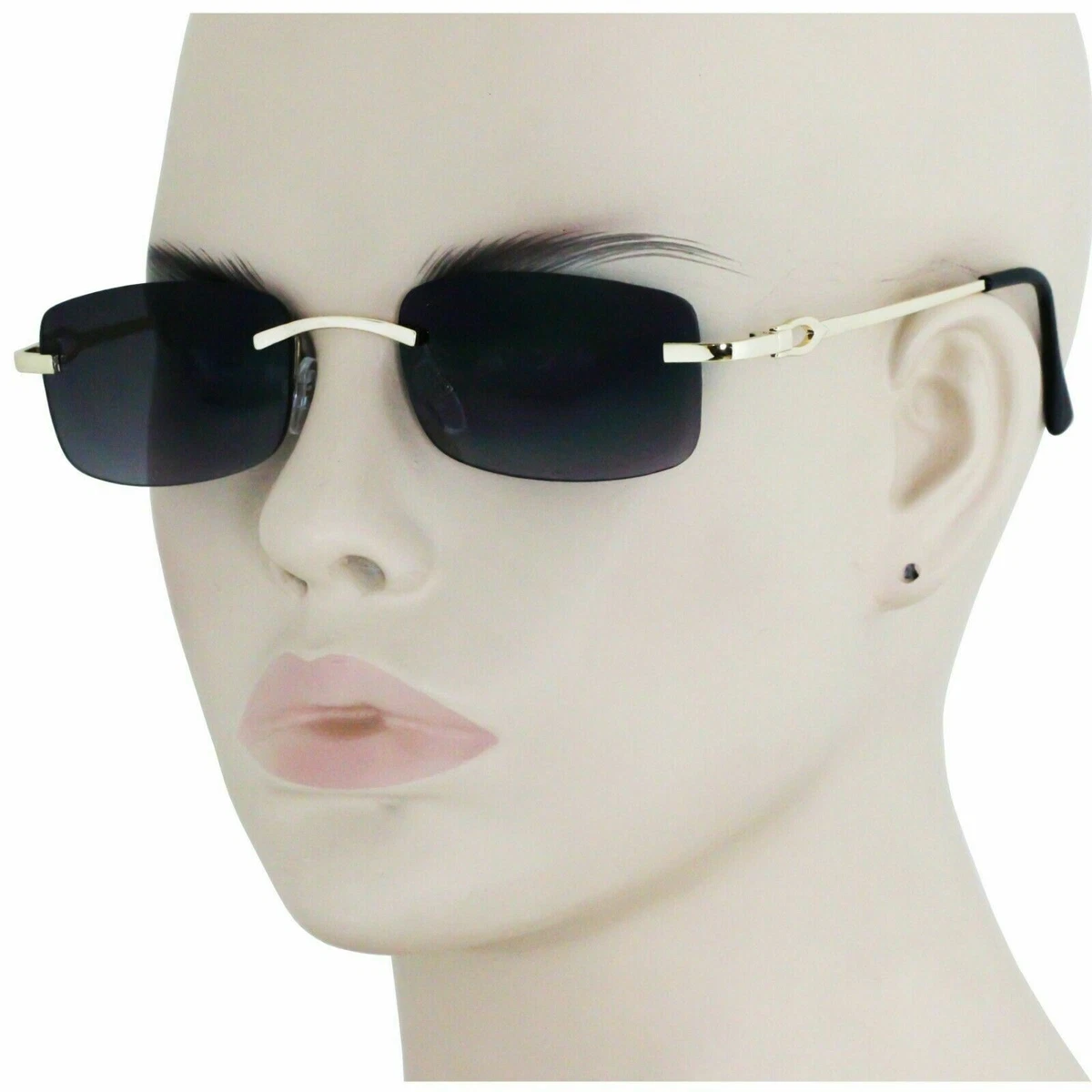 Rimless designer hotsell sunglasses mens