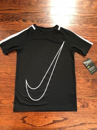 NEW Nike Boy Youth Short Sleeve Big Logo Tee Dri-Fit Cotton Football Baseball - Picture 24 of 103