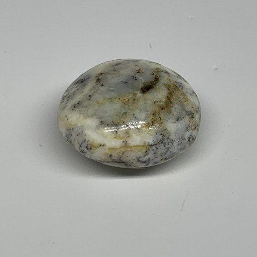 82.1g, 2"x1.9"x1.1", Dendrite Opal Palm-Stone Reiki Energy Crystal, B27842 - Picture 10 of 12