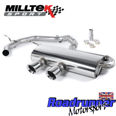 Milltek Golf GTi MK5 Auspuff Ab-Kat-Anlage R32 Style ohne Resonanz SSXVW168