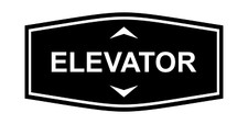 Fancy Elevator Up  Down Arrows Wall or Door Sign