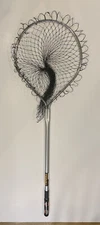 FRABILL FISHING LANDING NET TELESCOPING TWIST HANDLE 30.5" TO 47.5" 16X19 HOOP