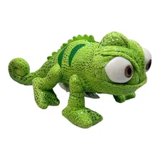 Disney Authentic Tangled Pascal Chameleon Metallic Green Plush Stuffed Animal 8”