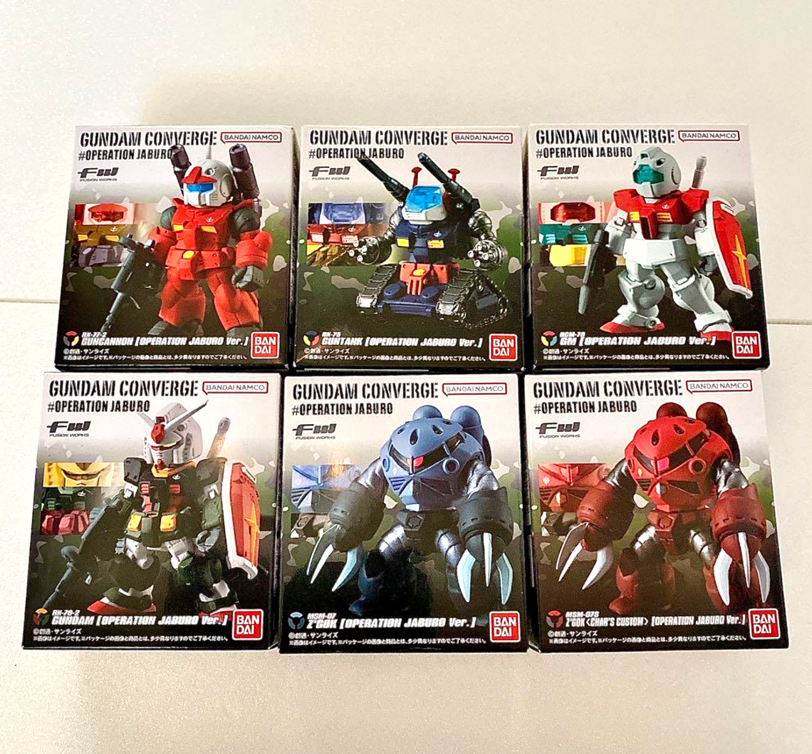 FW GUNDAM CONVERGE OPERATION JABURO All 6 types set Full complete