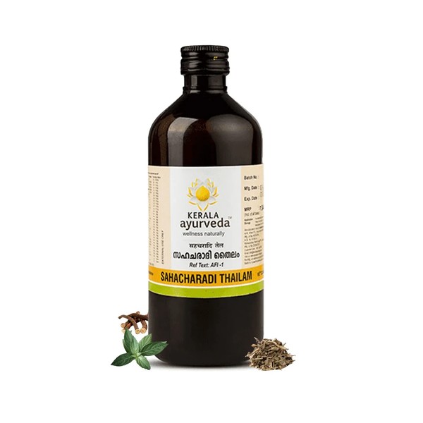 Aceite para aliviar el dolor de espalda Sahacharadi Thailam (aceite) l