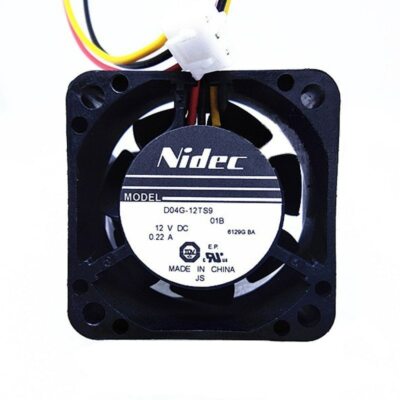 Nidec D04G-12TS9 DC 12V 0.22A  4020 40*40*20mm 4CM 3-wires cooling fan