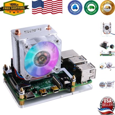 High-Performance RGB Cooling Solution for Raspberry Pi - Quiet & Lightweight