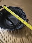 Vtg Evangeline National Black Glass Silver Overlay Deposit Bowl L.E. Smith JJ#85 — photo 3