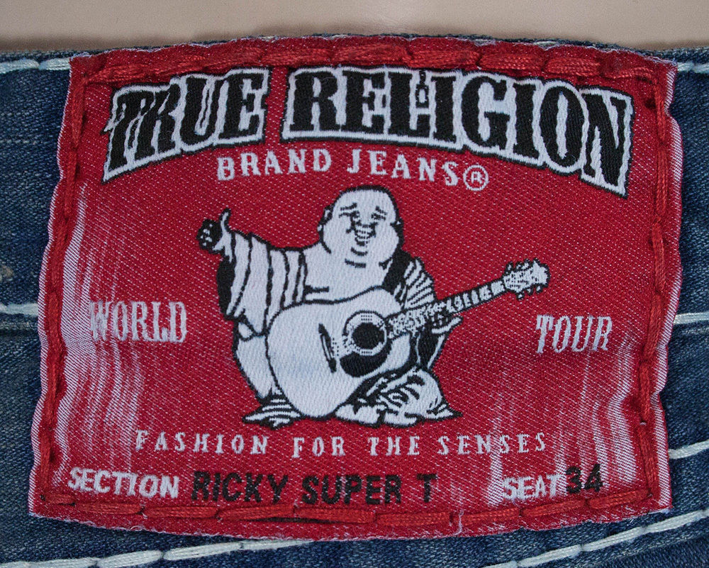 True Religion Jeans Ricky Super T brights Red bartacks True Religion Jeans Ricky Super T brights Red bartacks