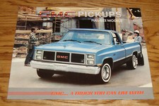 Original 1985 Gmc Full-size Pickup Sales Brochure 85 Sierra Original 1985 Gmc Full-size Pickup Sales Brochure 85 Sierra
