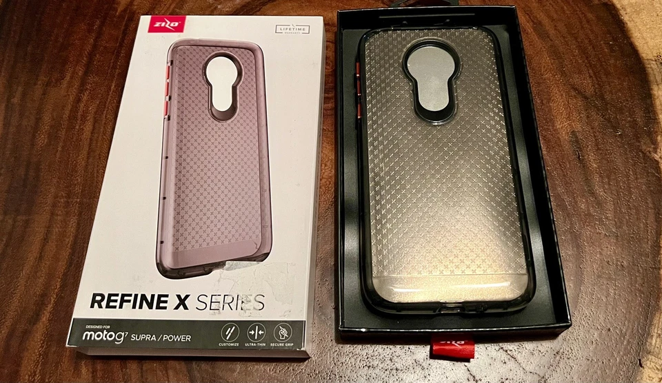 Funda de teléfono Zizo Refine serie X resistente para Motorola Moto 7 Foto 3 de 4